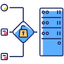 Icon which symbolises reverse proxy and ssl